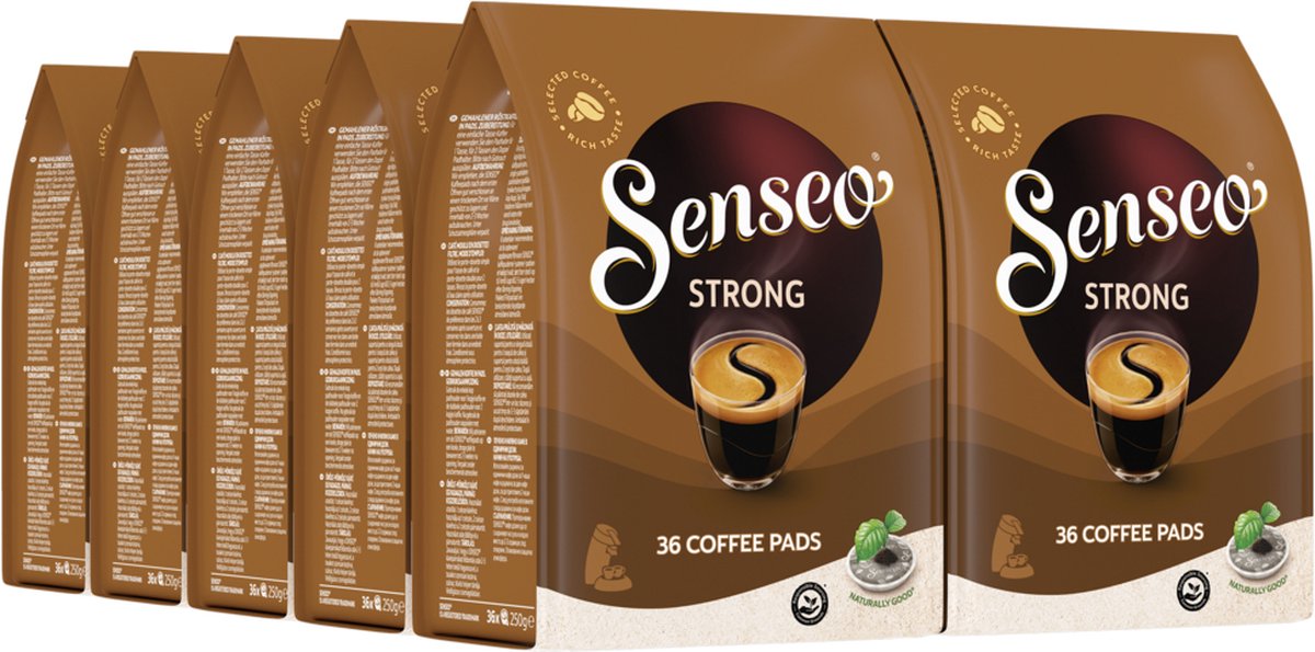 Senseo strong koffiepads - intensiteit 7 9 - 10 x 36 pads