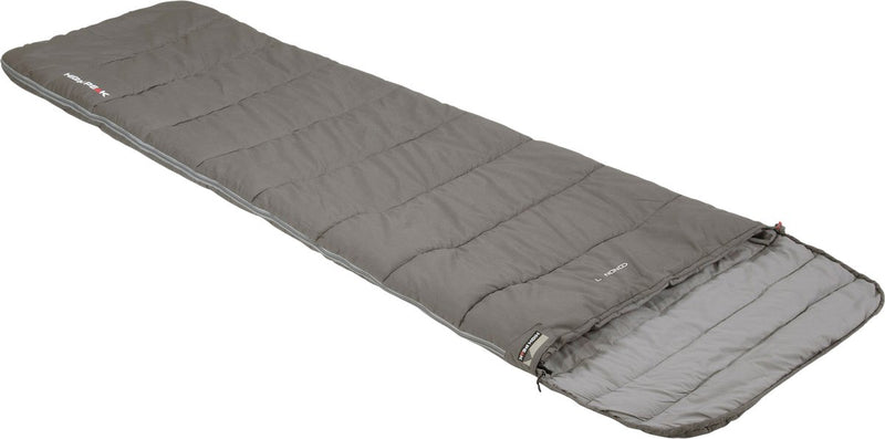 High peak slaapzak conon 7 polykatoen 220 x 60 80 cm grijs