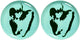 Serax - festa ottolenghi - piatto l - azzurro verde - 26 ø - 2 pezzi