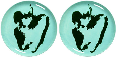 Serax - fiesta ottolenghi - plato l - azul verde - 26 ø - 2 piezas
