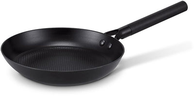 Padella Brabantia Patroni - ø 24 cm - padella resistente con manico dal design lussuoso - 100% senza pfas - rivestimento antiaderente in ceramica - padella a induzione - nera