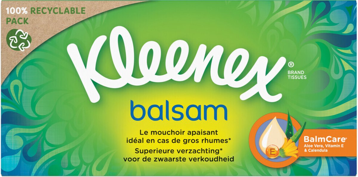 Kleenex pañuelos bálsamo 64 piezas