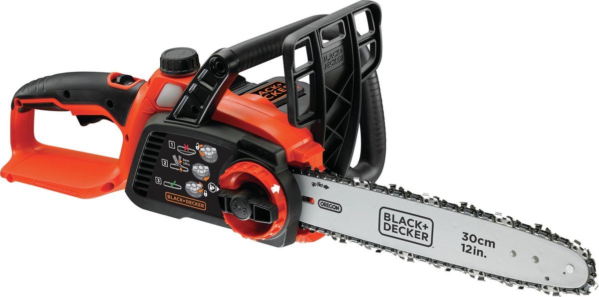 Black+decker kettingzaag 36v 2.5ah, 30cm - gkc3630l25-qw
