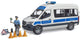 Bruder Mercedes-Benz Sprinter Autobus di polizia con luce e gel