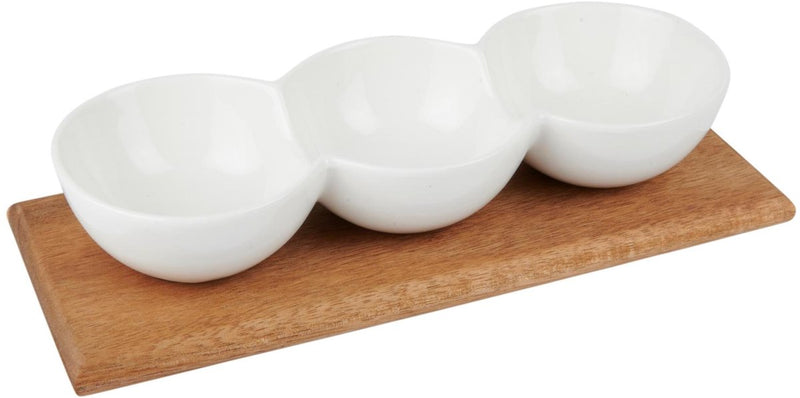 Alpina serving tray with snack bowls