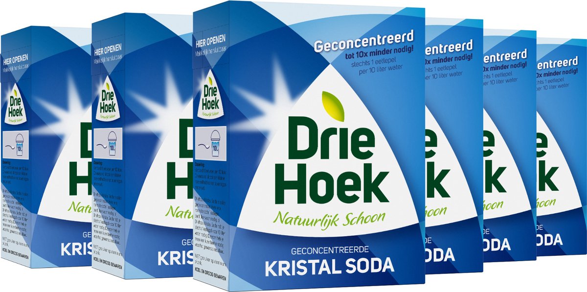 Soda de cristal triangular - soda concentrada - 6 x 600 g