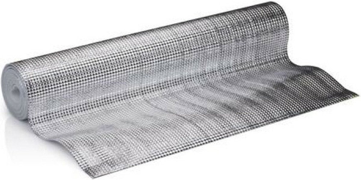 Kinzo radiatorfolie - 250 x 50 cm - aluminium - energiebesparende isolatiefolie