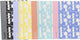 Ancor notebook smooth a4 diamond 5mm 48 sheets 90 gram shrinkage 4 pieces assorted - an-113211-c