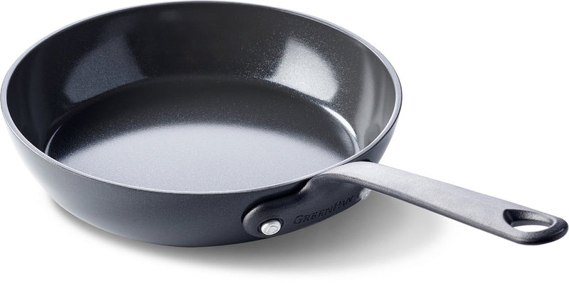 Sartén artesanal de aluminio Greenpan ø20cm - sin pfas - negra - apta para inducción y lavavajillas - apta para horno hasta 220° - aluminio endurecido - mangos de acero inoxidable - mayor superficie de cocción
