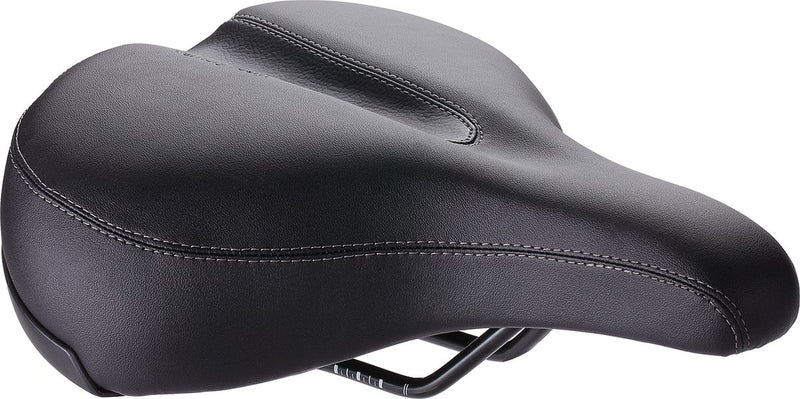 Bbb cycling softshape upright - fietszadel heren en dames - e-bike of stadsfiets zadel - fietshouding rechtop 90° - 265 x 220mm – zwart - bsd-127