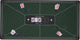 Engelhart pokerkleed groen 120x60 cm - polyester rubber - glad speeloppervlak - poker dobbel accessoire -
