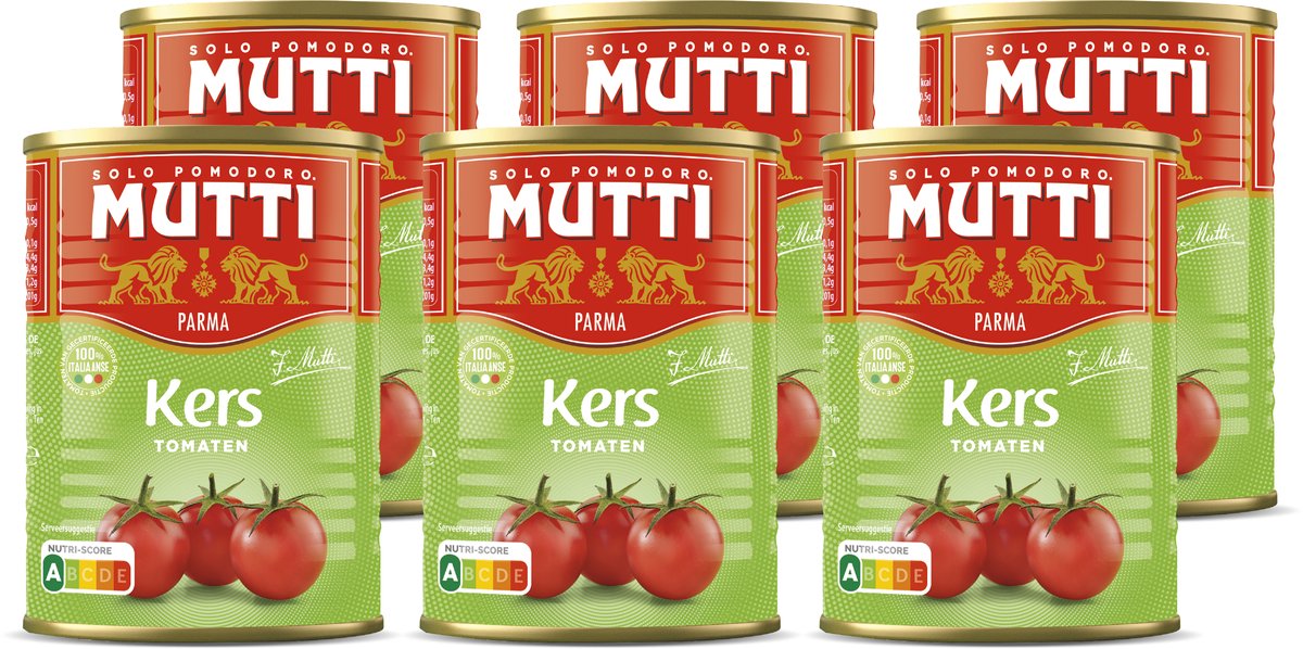Tomates cherry Mutti 6 x 400 gramos