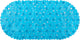 Tappetino da bagno antiscivolo Differnz lapis 70x35 cm blu trasparente