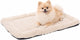 Cojín para perros Flamingo - cesta para perros - naya rectangular beige 55,5x38,5cm - suave comodidad para tumbarse - ideal para banco