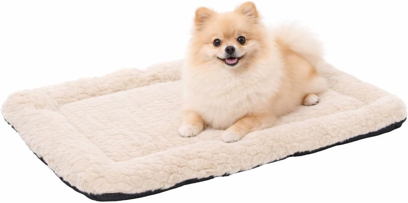 Cojín para perros Flamingo - cesta para perros - naya rectangular beige 55,5x38,5cm - suave comodidad para tumbarse - ideal para banco