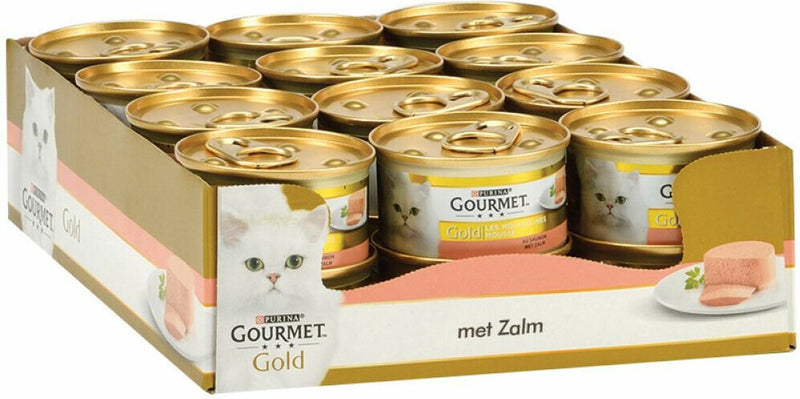 Salmón de mousse fino de oro gourmet