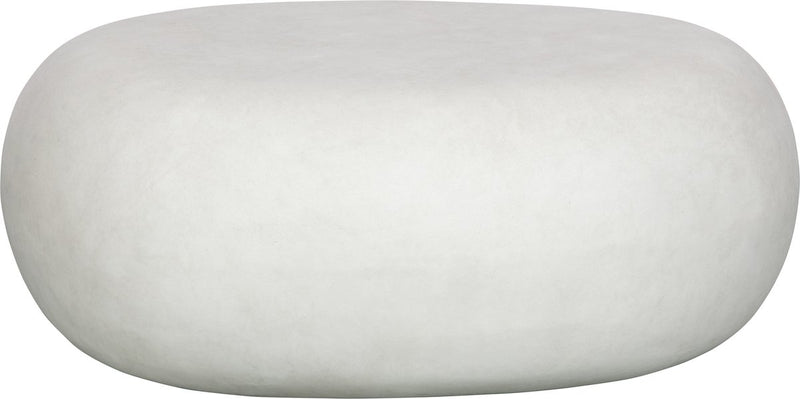 Vtwonen pebble bijzettafel - fiber clay - betonlook - wit - 31x65x49 cm