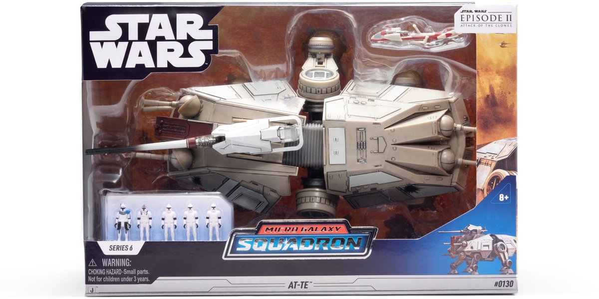 Jazwares star wars feature vehicle met figure dreadnaught class at-te 23 cm vehicles