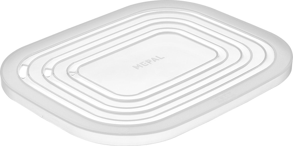 Mepal - tapa para microondas aproximadamente rectangular - apta para lavavajillas y microondas - transparente - fácil de calentar alimentos