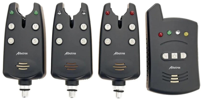Albatros cyprihunt soft touch 3+1 bite alarm - complete set beetmelders met draadloze ontvanger