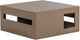 Mesa de centro moderna Vtwonen - madera mdf - marrón arena de alto brillo - 40x88x88 cm