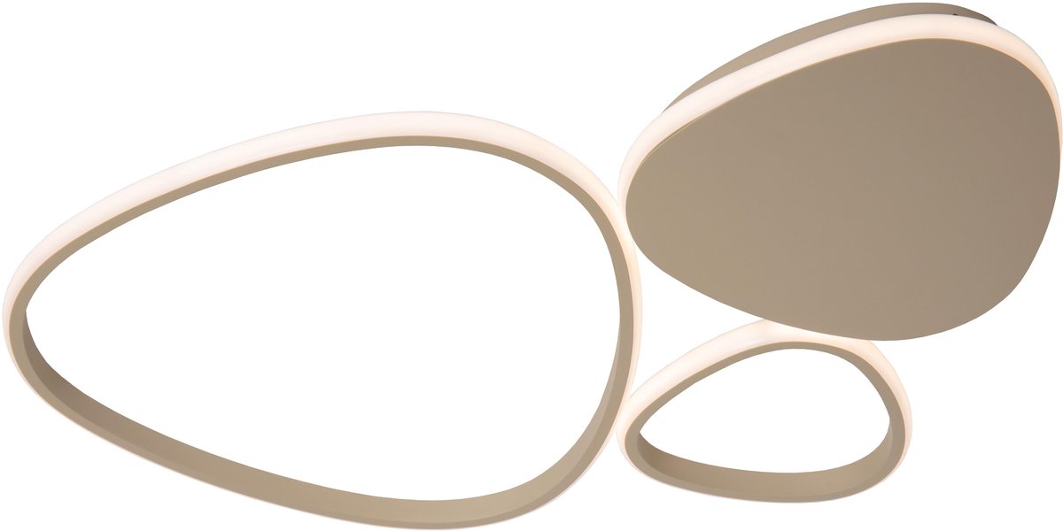 Lucide samling - lampada da soffitto (lampada da soffitto) - LED dimmerabile - CCT - 1x30W 2700K 4000K - tortora