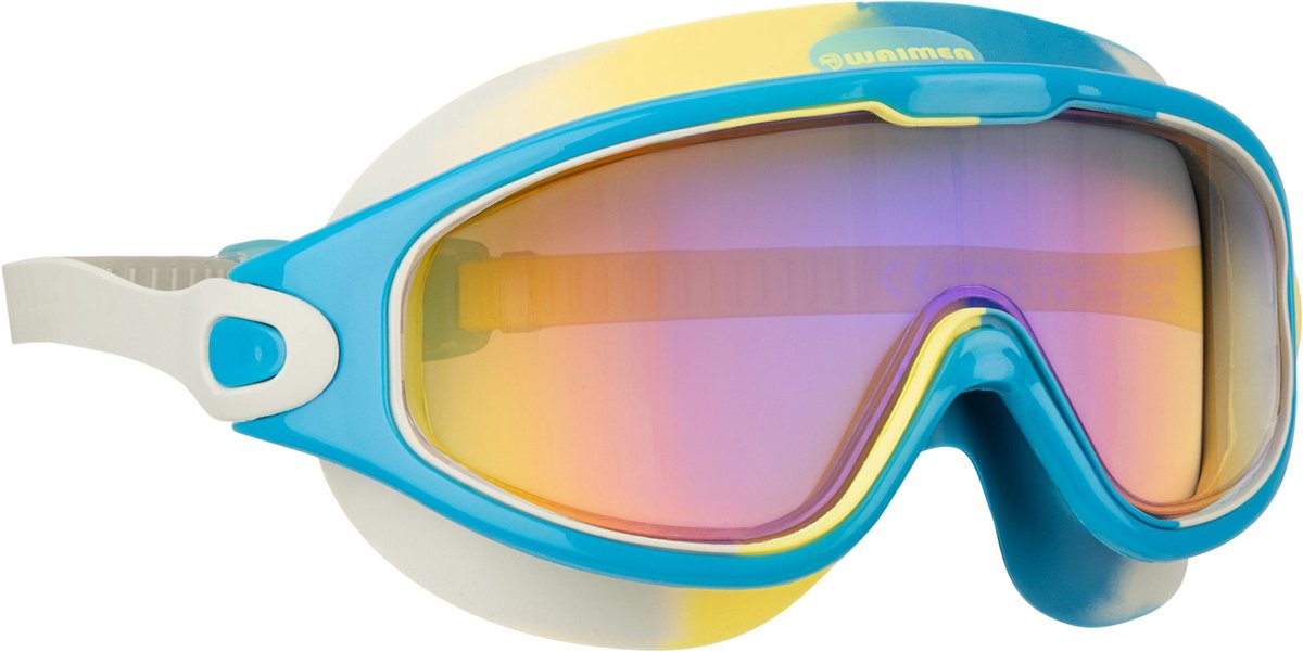 Waimea zwembril voor kinderen - curved - oliecoating - multicolor blauw