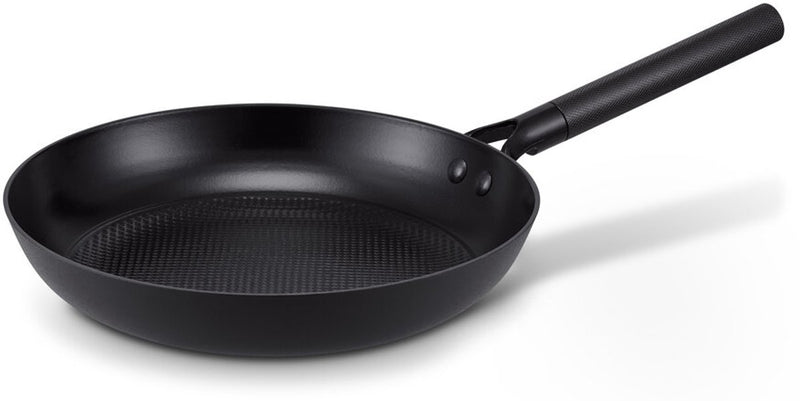 Brabantia sartén patrón - ø 28cm - sartén duradera con mango de diseño lujoso - 100% libre de PFAs - revestimiento cerámico antiadherente - sartén de inducción - negra