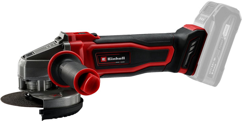 Amoladora angular a batería Einhell te-ag 18 125-2 li solo - power x-change - 18 v li-ion - ø125 mm - 8.500 t min - máx. profundidad de corte: 33 mm - excl. batería y cargador