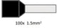 Cimco ferrule insulated 1.5mm2 per 100