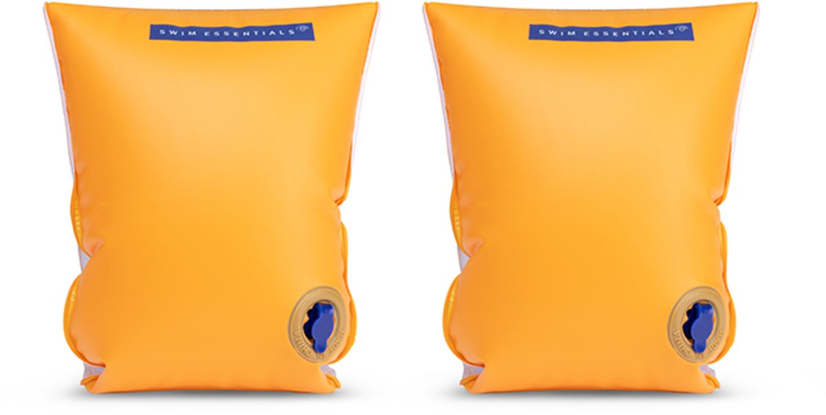 Elementos básicos de natación - brazaletes de natación - liso - alas de natación - 15-30 kg - 2-6 años - naranja