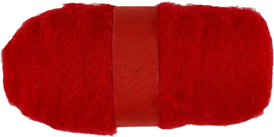 Lana cardata Creative Company, rossa, 100 gr 1 gomitolo