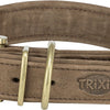 Trixie Collar Dog Pure Leather Brown