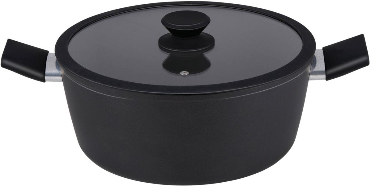 Alpina keramische kookpan ø28 cm – inductie kookpot met keramische antiaanbaklaag – soeppan - pan met deksel