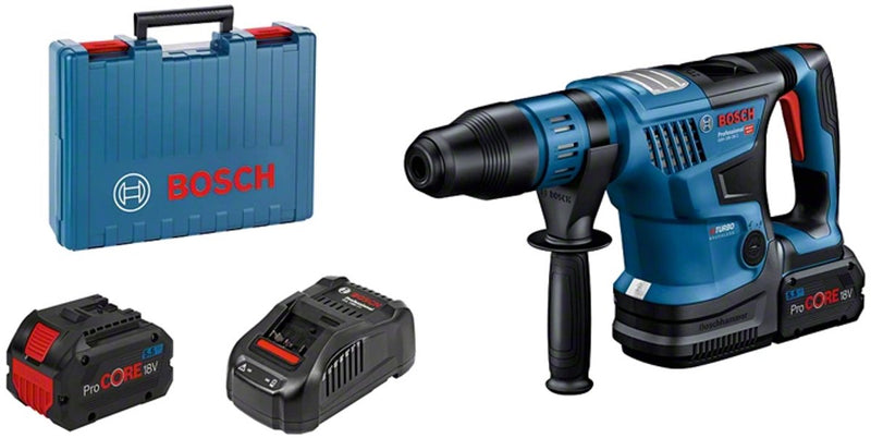 Trapano avvitatore a batteria Bosch professional gbh 18v-36 c - biturbo - con 2 batterie 18v (5,5ah) e caricabatterie - in valigetta