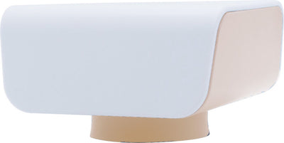 Pebbly - pompa a vuoto ricaricabile - plastica - bianca