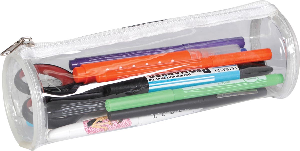 Estuche Clairefontaine exacompta transparente, redondo