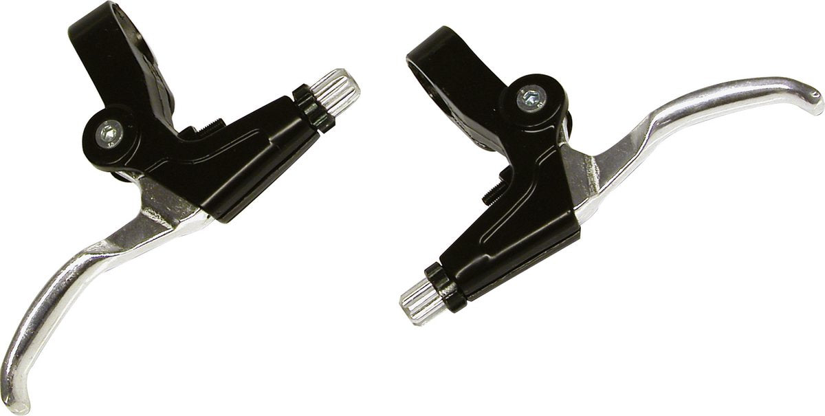 Dresco remgrepen - v-rem - 2 stuks - chroom zwart