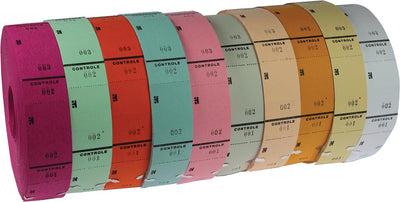 Unbranded sans marque ticket rolls assorted colors