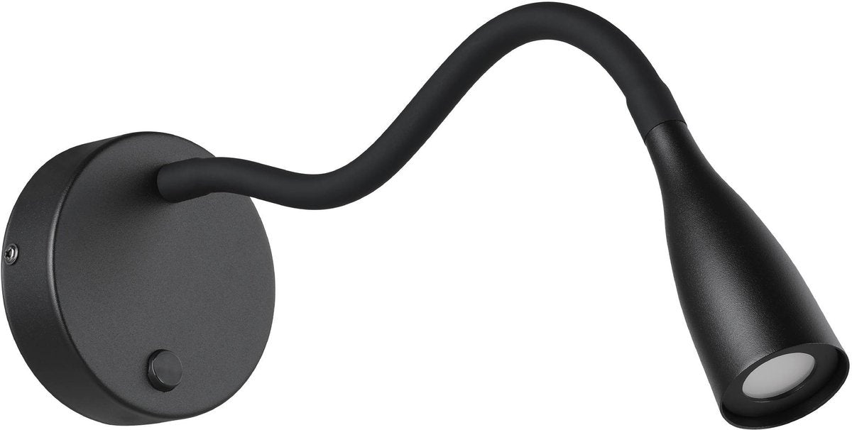 Lampada da parete Eglo olivandino - LED - 43 cm - nera - inclinabile