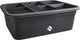 Elho green basics grow garden l - large growing box - vegetable garden box with dividers - 100% recycled plastic - 76.3 x 57.4 x 26.8 cm - living black