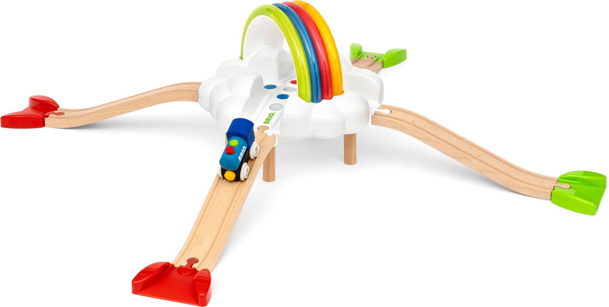 Brio my first railway light up rainbow set - 36002 - train track