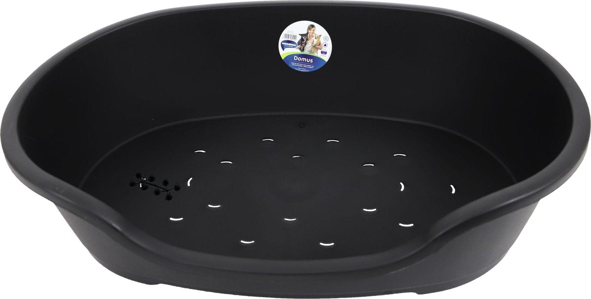 Moderna cuccia per cani fenicottero domus - nera - 80 cm