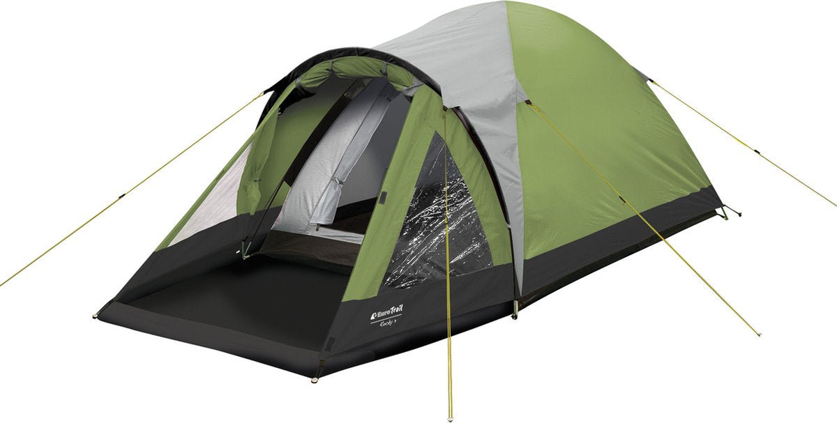 Eurotrail koepeltent rocky 3-persoons 310 x 210 x 130 groen