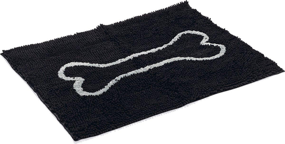 Dog gone smart dirty dog estera de secado para perros - estera para animales - negro - 88 x 68 cm