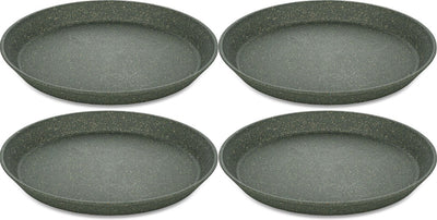 Piatto rotondo Koziol, 20,5 cm, set da 4, biologico, grigio cenere - | collegare la piastra