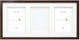 Deknudt frames marco multifoto - marrón - paspartú - 3 fotos 13x18