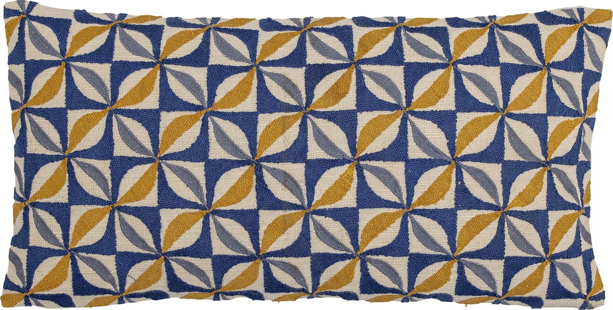 Cuscino Calia collezione creativa, blu, cotone