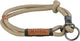 Trixie collare per cani be nordic - semiscivolo nero sabbia - corda intrecciata rotonda 45x0,8 cm