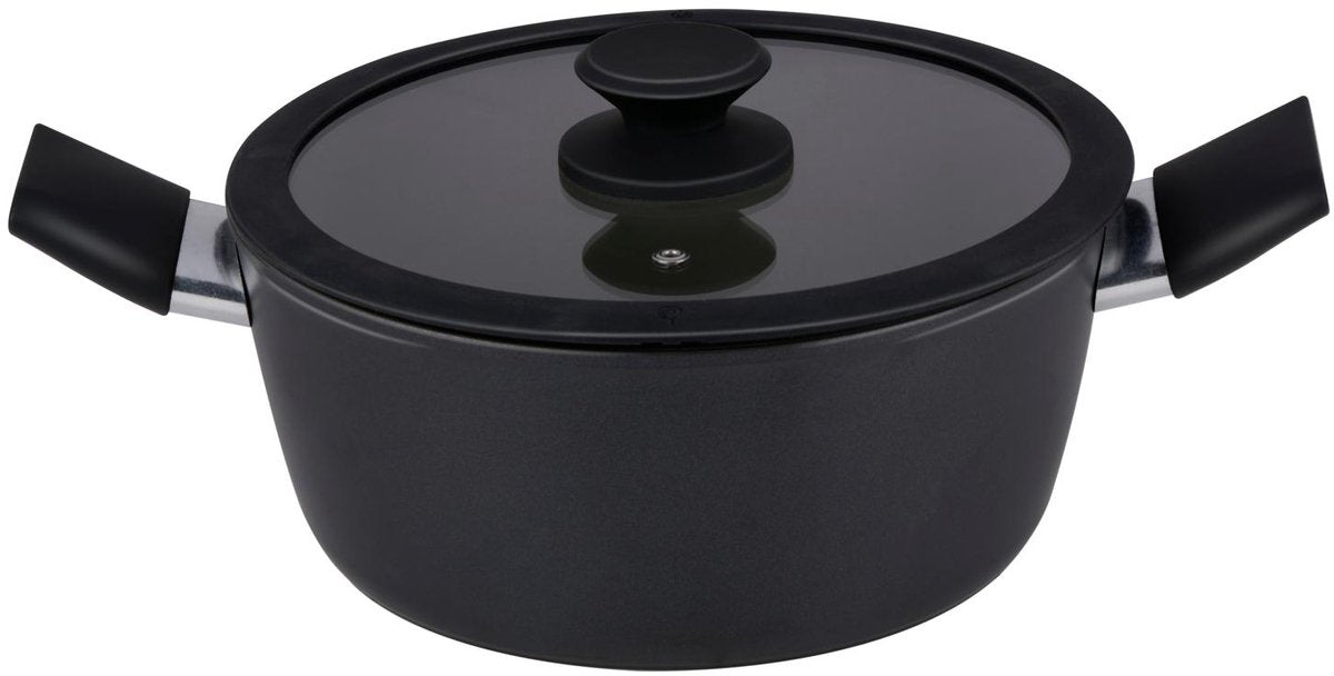 Alpina keramische kookpan ø24 cm – inductie kookpot met keramische antiaanbaklaag – soeppan - pan met deksel
